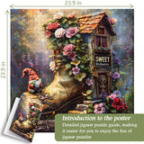 Gnome's Boot Home Jigsaw Puzzle 1000 piezas