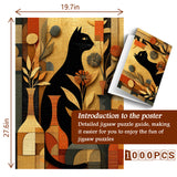 Puzzle con gatti floreali, 1000 pezzi