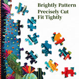 Patchwork Cactus Jigsaw Puzzle 1000 Pieces