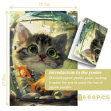 Cat And Fish Romance Jigsaw Puzzle 1000 Pieces