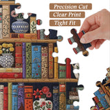 Punti 1000 pezzi del puzzle della biblioteca floreale di gatto 1000 pezzi