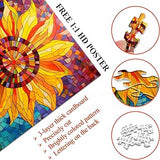 Mosaic Sunflower Jigsaw Puzzle 1000 Pieces