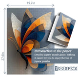 Puzzle con farfalla astratta, 1000 pezzi