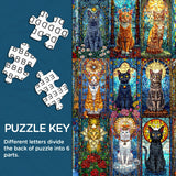 Puzzle con gatti in vetro, 1000 pezzi