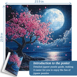 Blossom and Moonlight Jigsaw Puzzle 1000 Pieces