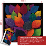 Puzzle con foglie colorate da 1000 pezzi