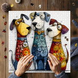 Vibrant Pup Squad Jigsaw Puzzle 1000 Pieces