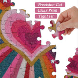 Rainbow Heart Jigsaw Puzzle 1000 Pieces