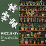 Green Plant Gallery Jigsaw puzzle 1000 pezzi