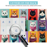 Puzzle Collezione Sciarpa Gatto 1000 Pezzi