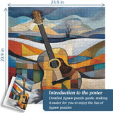 Puzzle Guitare Géométrique 1000 Pièces