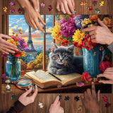 Window Kitten Jigsaw Puzzle 1000 Pieces