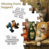 Puzzle per party di gatto felice puzzle 1000 pezzi