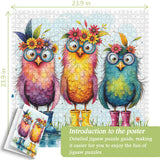 Bloomy Boots Birds Jigsaw Puzzle 1000 Pieces