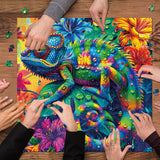 Rainbow Chameleon Jigsaw Puzzle 1000 Pieces