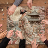 Kimono Floral Feast Jigsaw Puzzle 1000 Pieces