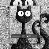 Whimsical Ink Cat Jigsaw Puzzle 1000 Pieces