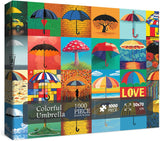 Colorful Umbrella Jigsaw Puzzle 1000 Pieces