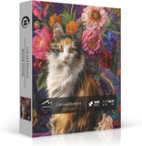 Cat & Flowers Jigsaw Puzzles 1000 Pieces