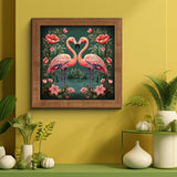 Vintage flamingo Jigsaw Puzzle 1000 Pieces