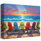 Beach Sunset Jigsaw Puzzle 1000 Pieces