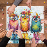 Bloomy Boots Birds Jigsaw Puzzle 1000 Pieces
