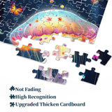 Floral Jellyfish Jigsaw Puzzle 1000 Pieces