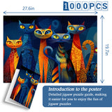 Vivid Dream Cats Jigsaw Puzzle 1000 Pieces