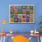 Colección de flores de crochet rompecabezas 1000 piezas