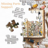 Stitched Garden Diary Jigsaw Puzzle 1000 Pieces