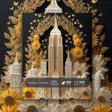 Sunflower Cityscape Jigsaw Puzzle 1000 Pieces