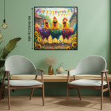 Happy Rooster Party Jigsaw Puzzle 1000 Pieces