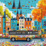 Autumn Street Jigsaw Puzzle 1000 Pieces