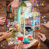 Teatime Canal Cottage Jigsaw Puzzle 1000 Pieces
