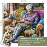 Grandma's Knitting Time Jigsaw Puzzle 1000 Pieces