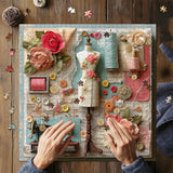 Puzzle Atelier di cucito floreale 1000 pezzi