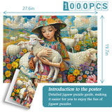 Shepherd Girl Jigsaw Puzzle 1000 Pieces