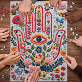 Flower Hand Vision Jigsaw Puzzle 1000 Pieces