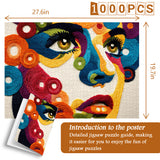 Textilporträt-Puzzle 1000 Teile