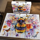 Floral Bee Jigsaw Puzzle 1000 Pieces