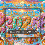Happy 2026 Jigsaw Puzzle 1000 Pieces