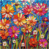 Mosaic of Flowers Jigsaw Puzzle 1000 Pieces