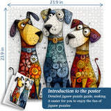 Vibrant Pup Squad Jigsaw Puzzle 1000 Pieces