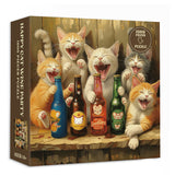 Puzzle per party di gatto felice puzzle 1000 pezzi