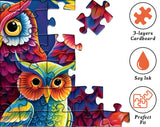 Colorful OwlsIn The Garden Jigsaw Puzzle 1000 Pieces