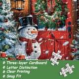 Christmas Snowman Jigsaw Puzzle 1000 Pieces