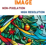 Glassy Christmas Tree Jigsaw Puzzle 1000 Pieces