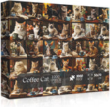 Coffee Cat Jigsaw Puzzle 1000 Pieces