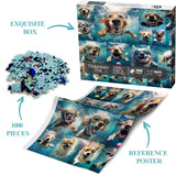 Underwater Dog Jigsaw Puzzle 1000 Pieces