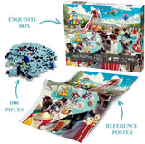 Pooch Pool Party Jigsaw Puzzle 1000 Pieces